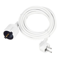 Cordon prelungitor Electric 5m 3500w Alb, Cablu Din Pvc