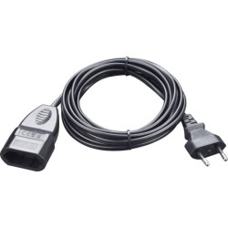 Prelungitor electric 2m 575W negru, cablu din PVC